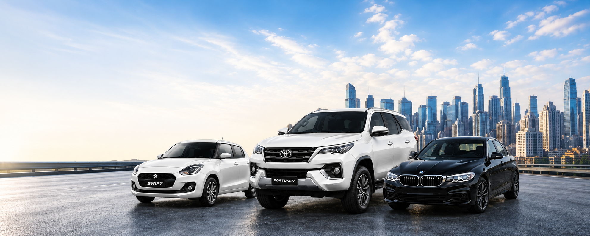 Swift, Fortuner and luxury car available for car finance